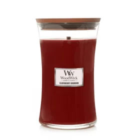 WoodWick Elderberry Bourbon nagy illatgyertya