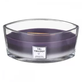 WoodWick Trilogy Amethyst Sky hajó illatgyertya