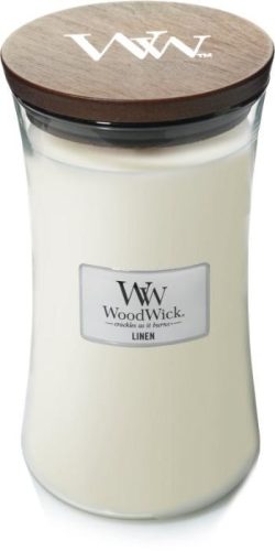 WoodWick Linen nagy illatgyertya