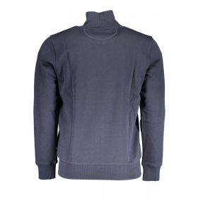La Martina férfi kék cipzáros pulóver