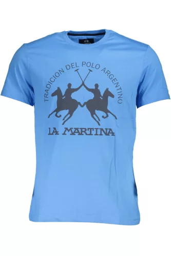 LA MARTINA FÉRFI RÖVID UJJÚ PÓLÓ, KÉK