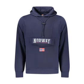 Norway 1963 férfi kék cipzáras pulóver