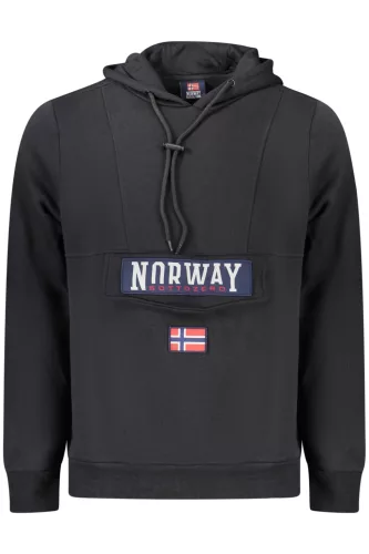 Norway 1963 férfi fekete cipzáras pulóver