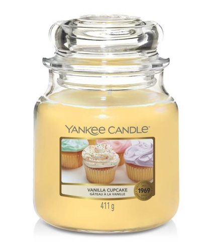 Yankee Candle Vanilla Cupcake közepes üveggyertya