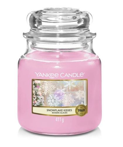 Yankee Candle Snowflake Kisses közepes üveggyertya