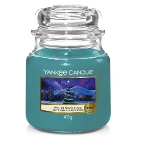 Yankee Candle Winter Night Stars közepes üveggyertya