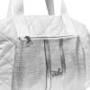 Zellia 24128 fehér-ezüst steppelt női sporttáska 40 x 30 x 19 cm 