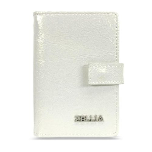 Zellia Hz-128 D266 - 1006 Df  női fehér lakk kártyatartó 11,5 x 7,5 x 2 cm