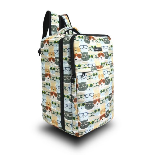 Zellia Hz-104 cica mintás WizzAir Ryanair kézipoggyász, hátizsák vízlepergetős 40 x 25 x 20 cm