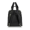 Zellia 25055 fekete-ocelot mintás női hátizsák 31 x 29 x 14,5 cm