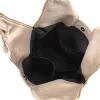 Zellia Zlb406F bézs-rosegold női válltáska, virágdíszítéssel 39 x 32 x 17 cm