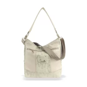 Zellia ZLB399 bézs-arany női válltáska 29 x 28 x 13 cm