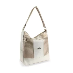 Zellia ZLB399 arany-bézs női válltáska 29 x 28 x 13 cm