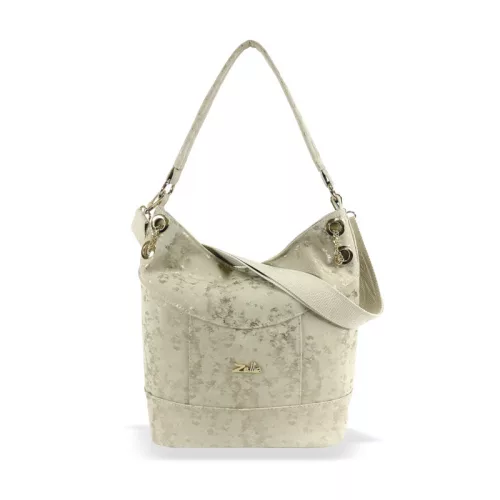 Zellia ZLB401 bézs női válltáska, oldalpántal 33 x 27 x 12 cm
