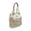 Zellia 24056 bézs-arany női válltáska 29 x 27 x 16 cm