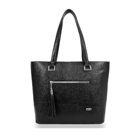 Zellia Td57 fekete női válltáska 35 × 30 × 12 cm
