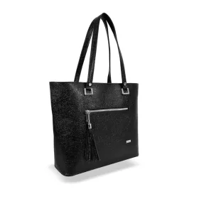 Zellia Td57 fekete női válltáska 35 × 30 × 12 cm