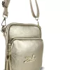 Zellia 24078 arany női oldaltáska, crossbody 21 x 16 x 5,5 cm