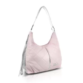   Zellia 25188 púder női steppelt válltáska oldalpánttal 33 x 30 x 12 m