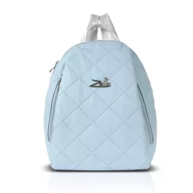   Zellia 24147 baba kék steppelt hátitáska, hátizsák 32 x 29 x 13 cm