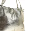 Zellia Zlb318 női fényes arany kézitáska, oldaltáska 34 x 32 x 11 cm