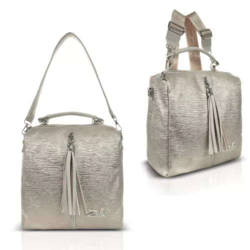 Zellia 22112 Groove arany női hátizsák, állítható vállpántokkal 30 x 27 x 12 cm