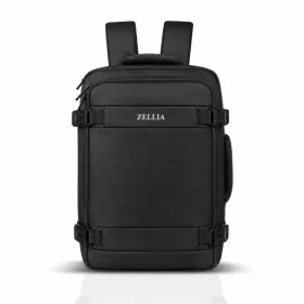   Zellia C-001 fekete WizzAir Ryanair kézipoggyász hátizsák 40 X 30 X 20 cm