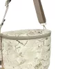 Zellia Zlb12 bézs-arany márvány mintás női oldaltáska 25 x 23 x 11 cm