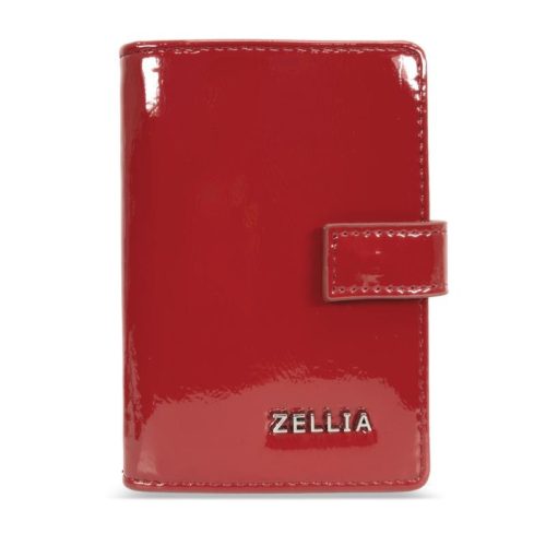 Zellia Hz-128 K892 - 2166 női piros lakk kártyatartó 11,5 x 7,5 x 2 cm