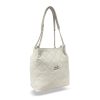 Zellia 25025 bézs-steppelt női válltáska 32 x 28 x 15 cm