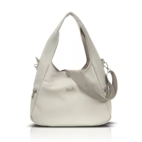 Zellia Zlb316 bézs hobo női válltáska 45 x 32 x 12 cm