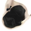 Zellia Zlb452 bézs-arany nagy méretű női válltáska, oldalpánttal 46 x 36 x 13 cm