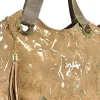Zellia Zlb185 camel-arany márvány mintázatú női válltáska 32 X 31 X 11 Cm