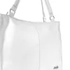 Zellia Zlb318 női fehér kézitáska, oldaltáska 34 x 32 x 11 cm