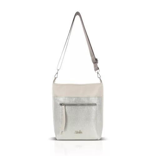 Zellia Zlb429 bézs-pezsgő női oldaltáska 28 x 25 x 8,5 cm