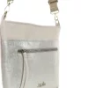 Zellia Zlb429 bézs-pezsgő női oldaltáska 28 x 25 x 8,5 cm