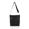 Zellia Zlb429 fekete, lakk női oldaltáska, crossbody 28 x 25 x 8,5 cm