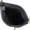 Zellia Zlb429 fekete, lakk női oldaltáska, crossbody 28 x 25 x 8,5 cm