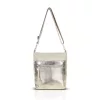 Zellia Zlb429 bézs-arany női oldaltáska, crossbody 28 x 25 x 8,5 cm