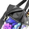 Zellia 24196 fekete virág mintás sporttáska 40 x 30 x 19 cm