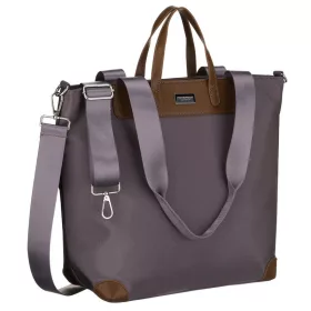   Peterson Ptn Cty-16-2249 sötét mályva-barna női shopper, vállpánttal 40 x 32 x 14 cm