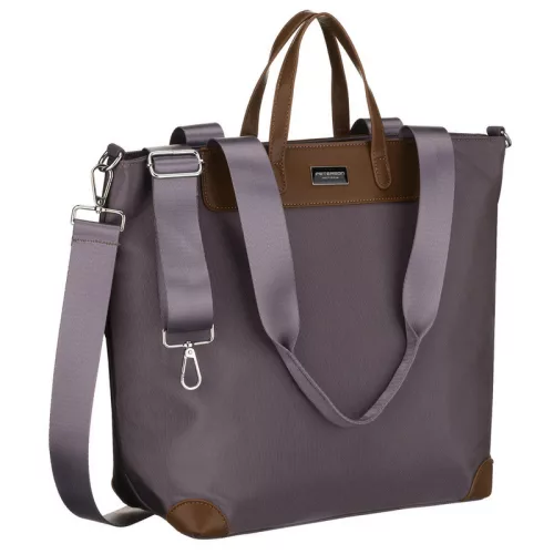 Peterson Ptn Cty-16-2249 sötét mályva-barna női shopper, vállpánttal 40 x 32 x 14 cm
