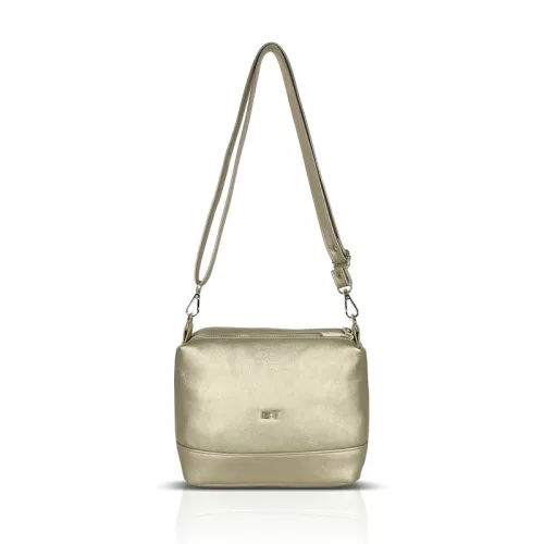 Zellia Zvn24011 kis méretű arany női oldaltáska, crossbody 22 x 18 x 9 cm