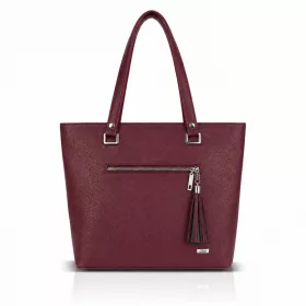 Zellia TD57 bordó merev női válltáska 35 x 30 x 12 cm