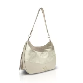   Zellia 26058 bézs-arany hobó női válltáska 35 x 29 x 9 cm