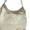 Zellia 26058 bézs-arany hobó női válltáska 35 x 29 x 9 cm