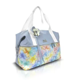   Zellia 24196 baba kék virág mintás sporttáska 40 x 30 x 19 cm