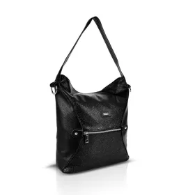   Zellia Td25001 Crystal fekete női válltáska 35 × 29 × 12 cm
