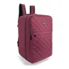 Zellia Hz-104 bordó WizzAir Ryanair kézipoggyász hátizsák  - steppelt - vízlepergetős  40 X 25 X 20 Cm