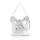 Zellia TD25001 fehér-ezüst női válltáska 35 × 29 × 12 cm